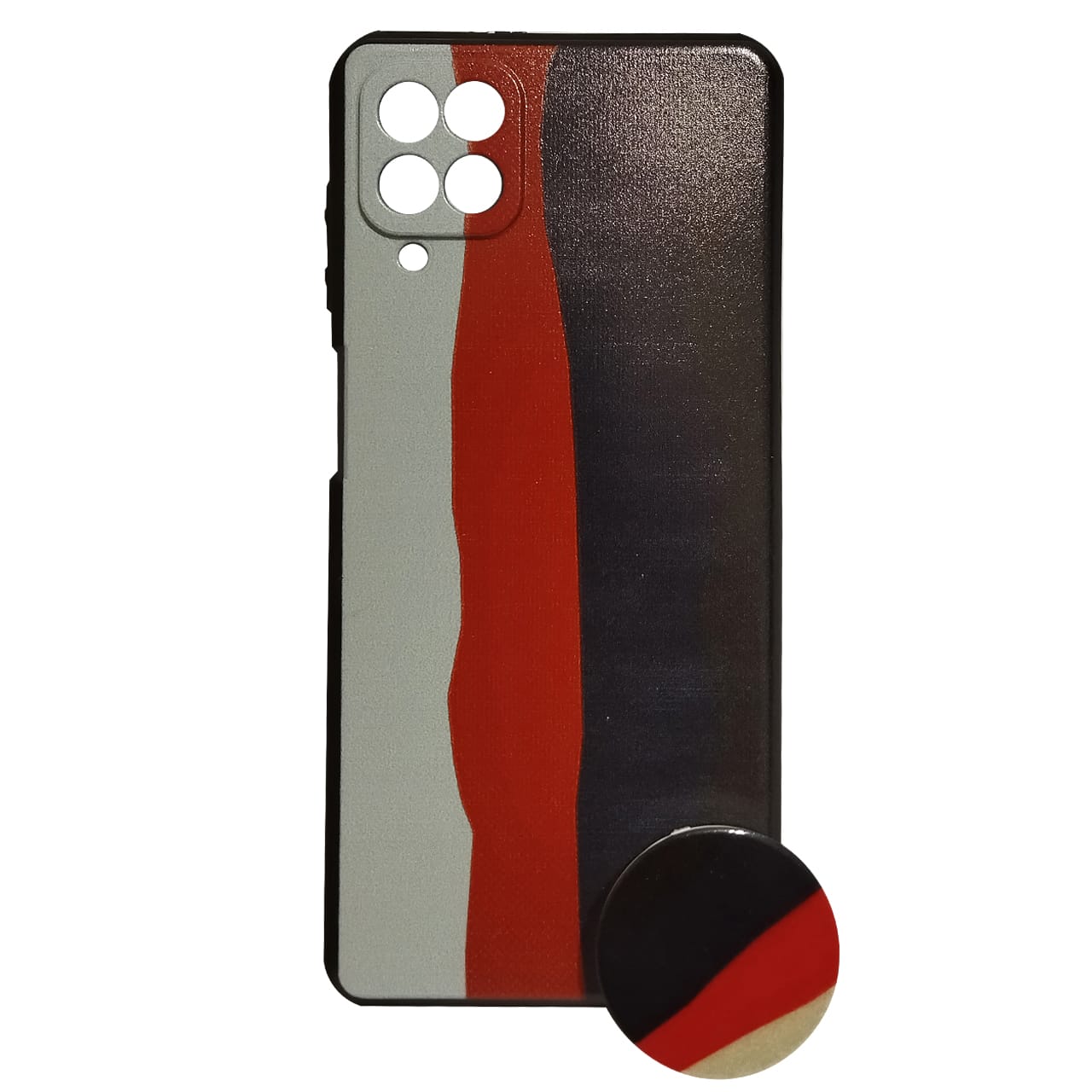 کاور کد 01718 مناسب برای گوشی موبایل سامسونگ A12 به همراه پایه نگهدارنده-فروشگاه اینترنتی دارلین