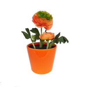 گلدان به همراه گل مصنوعی مدل سرامیکی کد 11741-فروشگاه اینترنتی دارلین