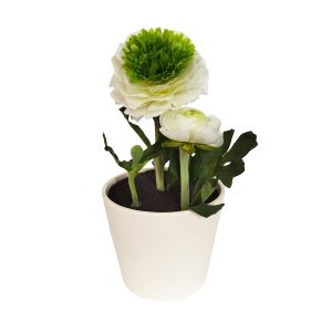 گلدان به همراه گل مصنوعی مدل سرامیکی کد 11745