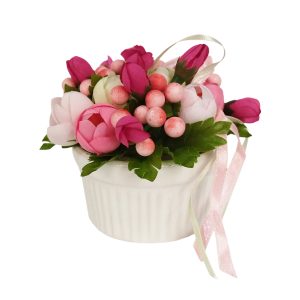 گلدان به همراه گل مصنوعی کد 20451-فروشگاه اینترنتی دارلین