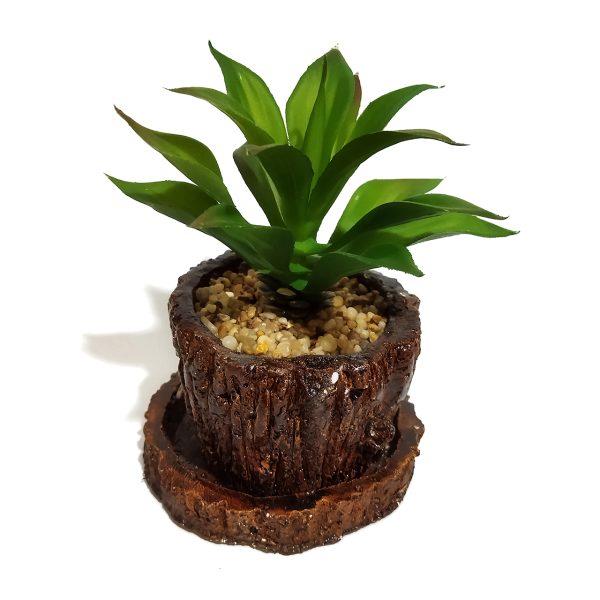 گلدان به همراه کاکتوس مصنوعی مدل تنه درختی کد 21746-فروشگاه اینترنتی دارلین