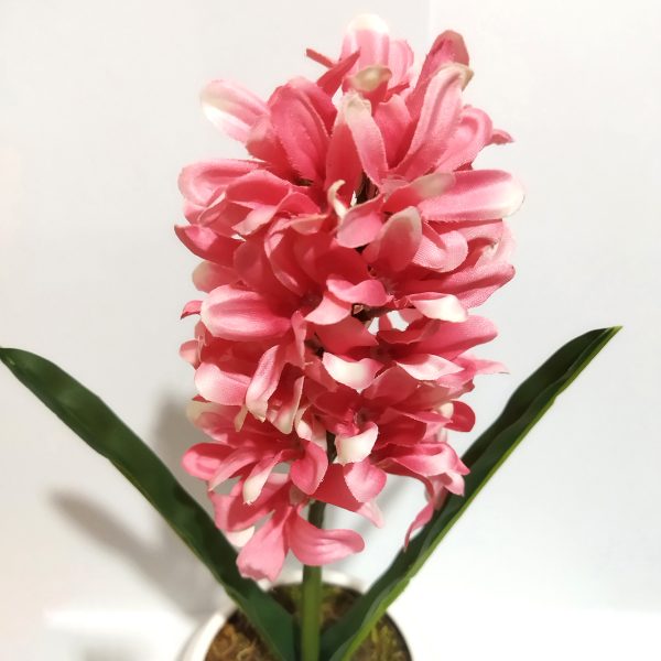 گلدان به همراه گل مصنوعی مدل سنبل توپی کد 21912