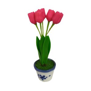 گلدان به همراه گل مصنوعی کد 94027