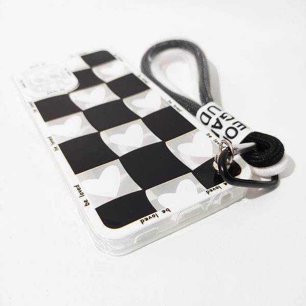 کاور کد 1109 مناسب برای گوشی موبایل سامسونگ Galaxy A12 طرح شطرنجی مدل بنددار