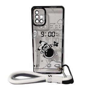 کاور کد 1125 مناسب برای گوشی موبایل سامسونگ Galaxy A51 4G طرح فضانورد مدل بنددار