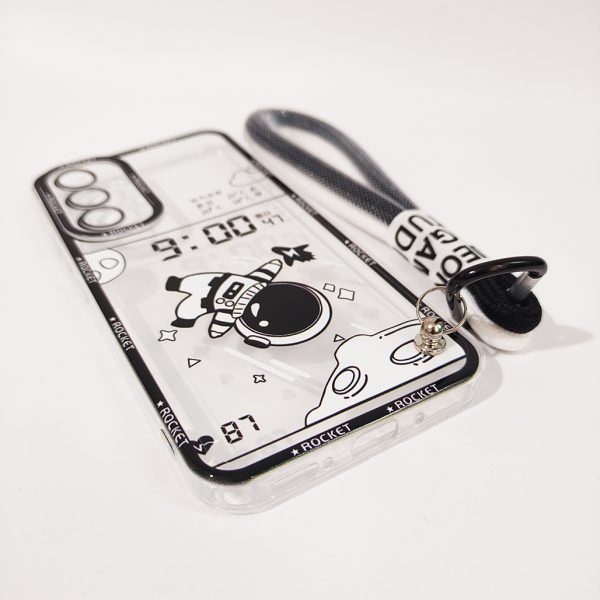 کاور کد 1126 مناسب برای گوشی موبایل سامسونگ Galaxy A54 طرح فضانورد مدل بنددار