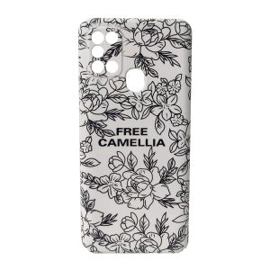 کاور کد 1313 مناسب برای گوشی موبایل سامسونگ Galaxy A21s طرح گل کاملیا-فروشگاه اینترنتی دارلین