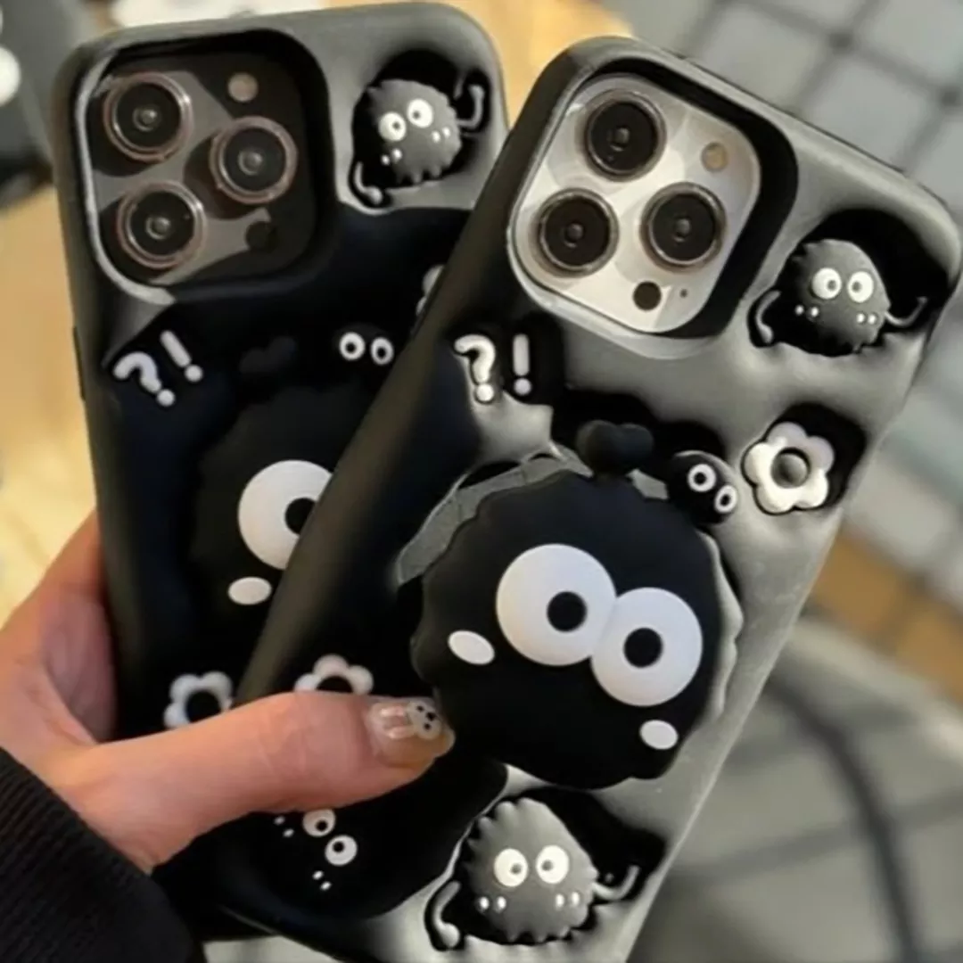 قاب گوشی اپل iPhone 13/14/15 کد 2200 طرح هپل | سیلیکونی هولدردار-طرح پنجه گربه