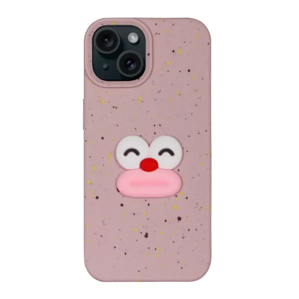 قاب گوشی اپل iPhone 15 کد 2273 طرح چهره کارتونی فانتزی و زیبا