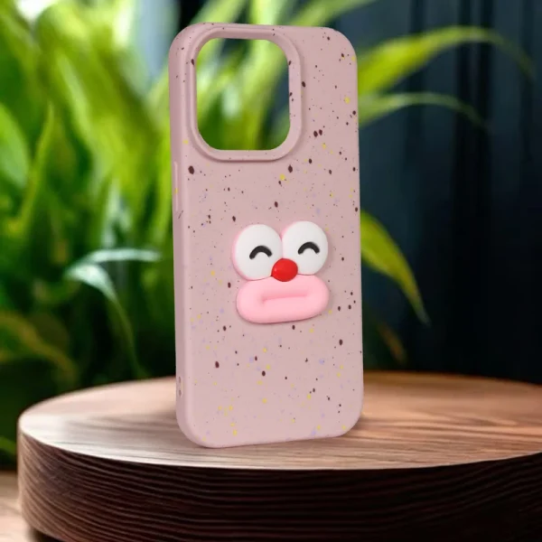 قاب گوشی اپل iPhone 15 کد 2273 طرح چهره کارتونی فانتزی و زیبا