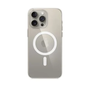 قاب گوشی اپل iPhone 15 Promax شفاف مگ سیف دار | کد ۱۰۱۰