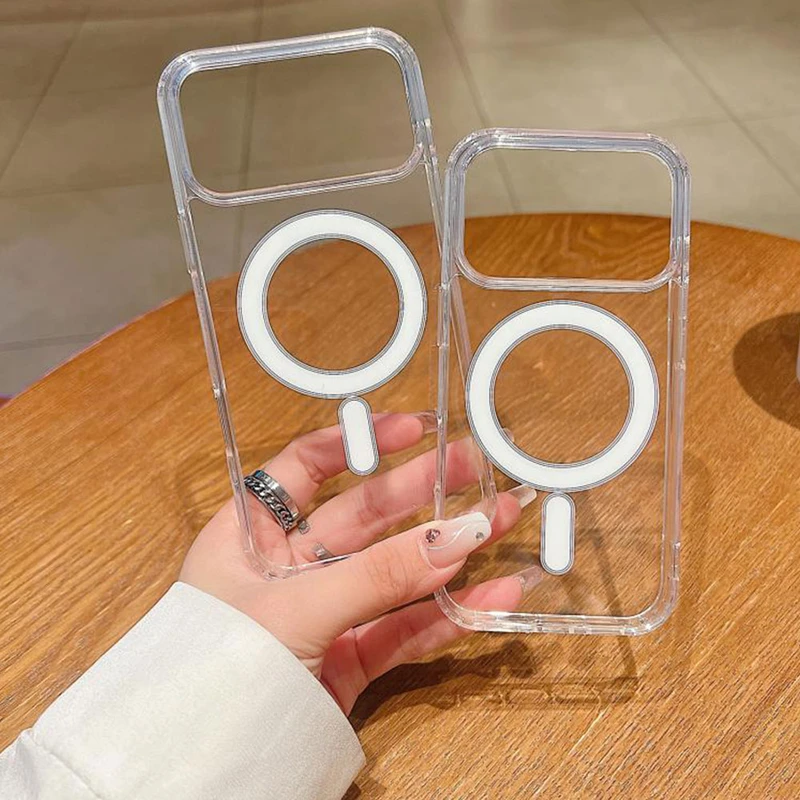 قاب گوشی اپل iPhone 13 / iPhone 14 / iPhone 15 شفاف مگ سیف دار