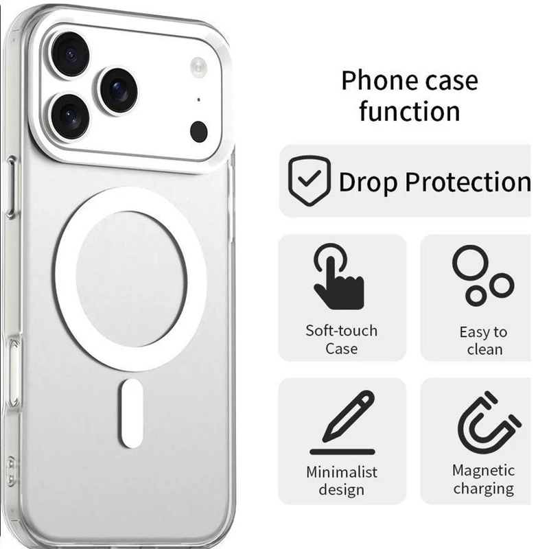 قاب گوشی اپل iPhone 13 / iPhone 14 / iPhone 15 شفاف مگ سیف دار